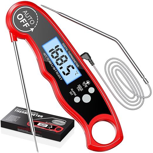 RIWUSI Meat Thermometer Digital, Instant Read Food Thermometer