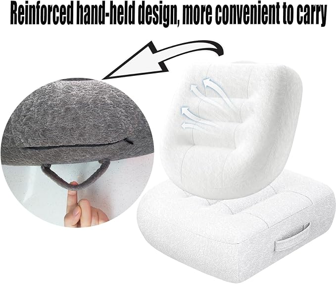 adult short driver car seat booster/booster seat for adults/thick Office Chair Booster Seat,for Short People Effectively Increase Field of View Lower Back Fatigue Relief,for Cars,Office,Home（White）