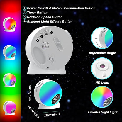 Galaxy Projector, Flevo Star Projector, Bedroom Night Light