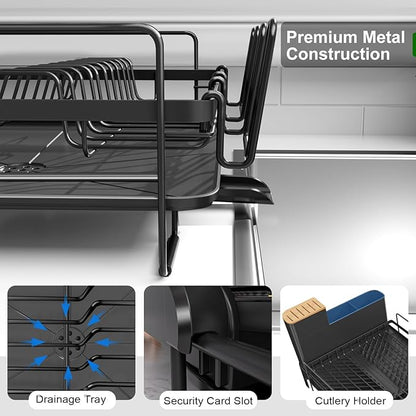 Runnatal Dish Drying Rack Extendable, Large Dish Rack