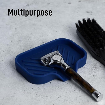 Zulay Kitchen Small Silicone Sponge Holder – Space-Saving Sink Organizer Tray
