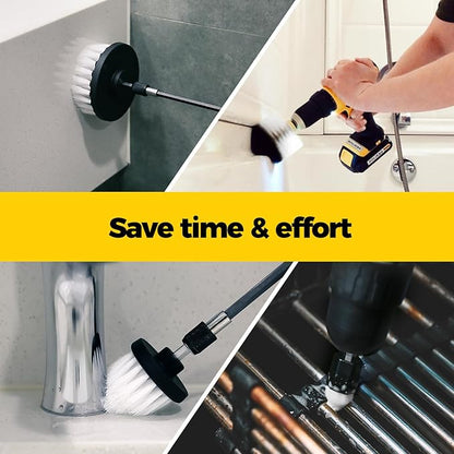 Holikme 6Pack Drill Brush Power Scrubber Cleaning Brush Extended Long