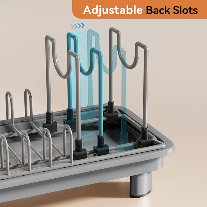 Laveshop Small Dish Drying Rack, Compact Dish Drainer