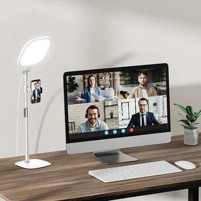 Lighting for Video Calls, 30 Light Modes Video Conference Light, Desk Ring Light