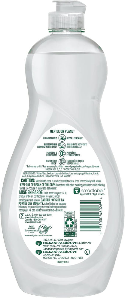 Palmolive Ultra Dishwashing Liquid, Pure + Clear Original 591 ml