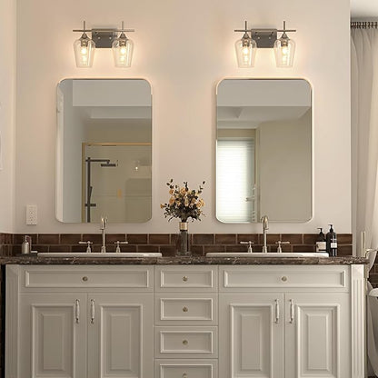 VONLUCE Bathroom Vanity Light, 2 Light Bathroom Light Fixture Over Mirror