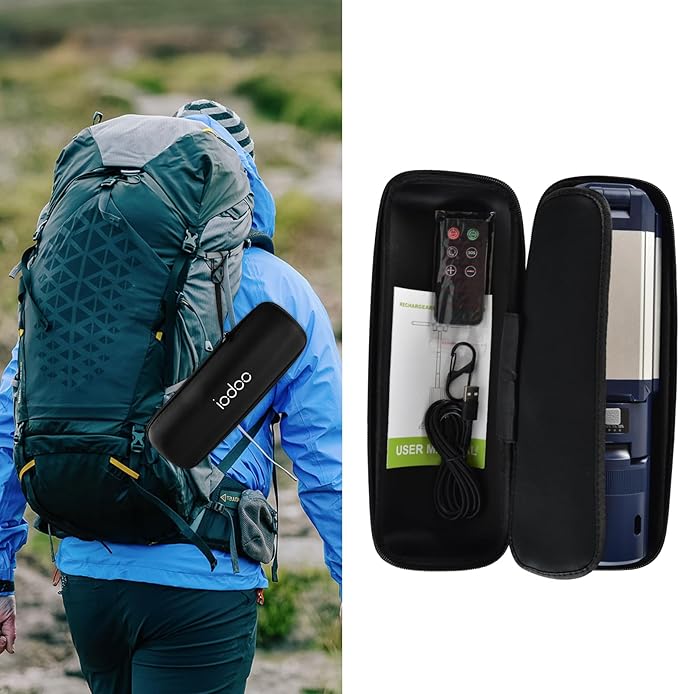 10000mAh Rechargeable 4000LM Camping Light Telescopic Camping Lantern , 270° Rotating Aluminum , Remote Control, Warm/White/Nature, Dimmable for Outdoor Camping, IP45 Waterproof,Portable Bag