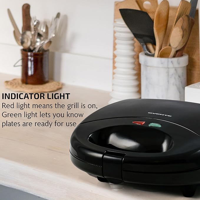 OVENTE Electric Sandwich, Panini and Waffle Maker Set