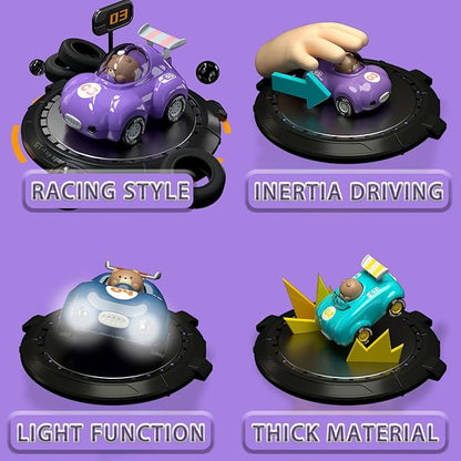 1-3 Years Old Friction Power Car Toys, Push and Go Pull Back Trucks Suitable for Toddlers 1 2 3 Year Old Kids Toys for Boys and Girls Birthday Party (Purple)
