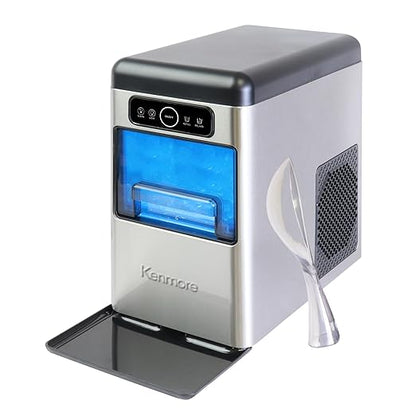 Kenmore Countertop Ice Maker Nugget Machine – Portable Self-Cleaning Máquina de