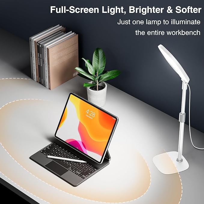 Lighting for Video Calls, 30 Light Modes Video Conference Light, Desk Ring Light