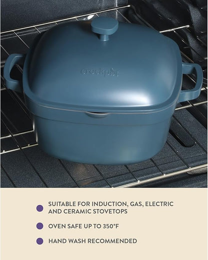 Crock-Pot Northvale Cast Aluminum Lightweight Durable 5.2 Quart Heavy Duty