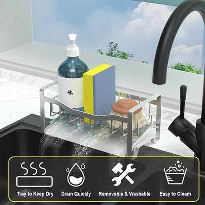 Maifan Kitchen Sink Caddy Organizer Sponge Holder