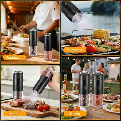 Gravity Electric Salt Grinder Set
