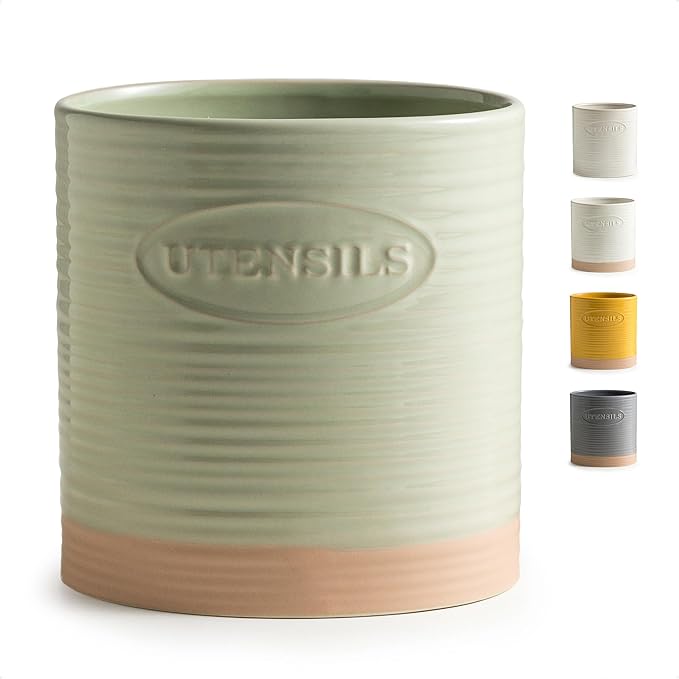 YHOSSEUN Kitchen Utensil Holder, Ceramic Utensil Holder