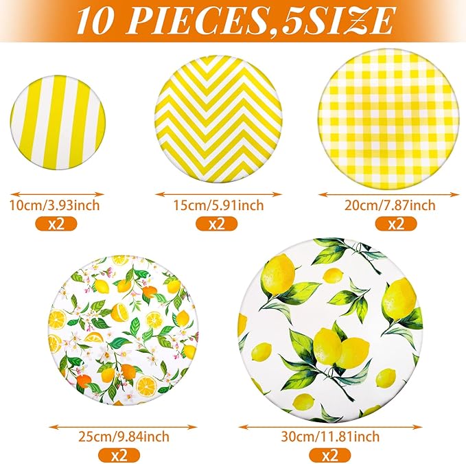 10 Pack Cloth Bowl Covers for Bread Rising