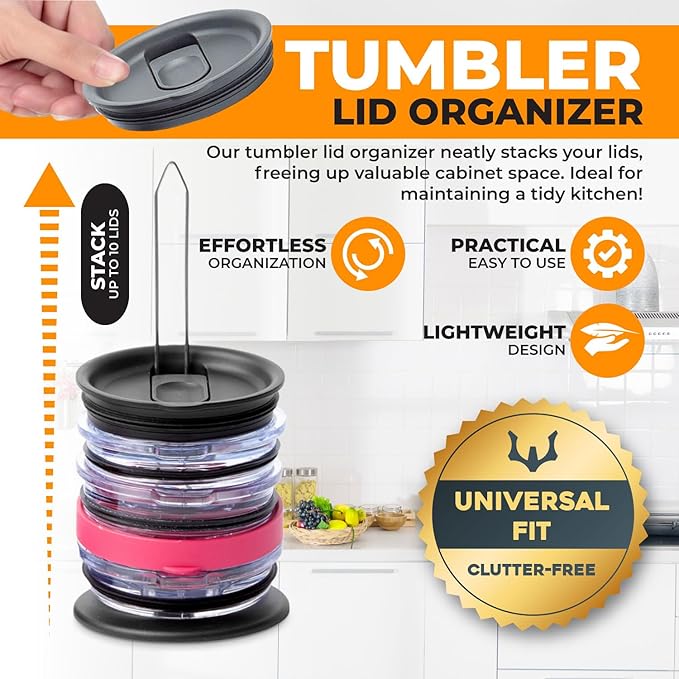 ELYPRO - Revolutionary Tumbler Lid Organizer