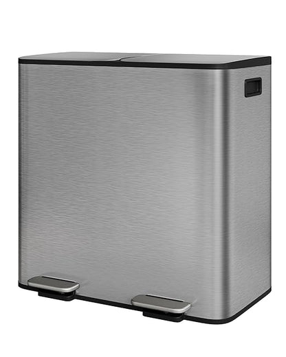 Garvee Double Trash Can, 2 x 10.6 gal Garbage Can