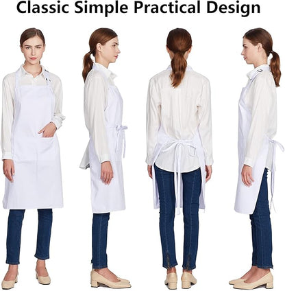 Jubatus 12 Pack 100% Cotton Aprons Bulk