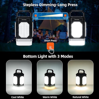 Sinvitron Camping Lantern Rechargeable??0,000mAh Portable Camping Lights, QC3.0 Fast Charging,1000 Lumens,350H Runtime,IPX5 Waterproof Emergency Light for Hurricanes,Power Outages,Camping
