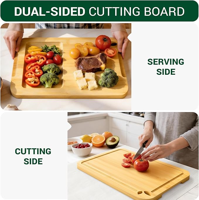 13 x 9.5 inch Bamboo Cutting Boards