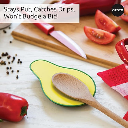 OTOTO Avocado Spoon Rest for Stove Top