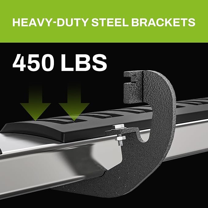 AUTOSAVER88 6.5" Running Boards Compatible with 2019-2026 Chevy Silverado/GMC Sierra 1500, 2020-2026 Silverado/Sierra 2500HD 3500HD Crew Cab Side Steps Nerf Bars (Excl. 2019 1500 LD)
