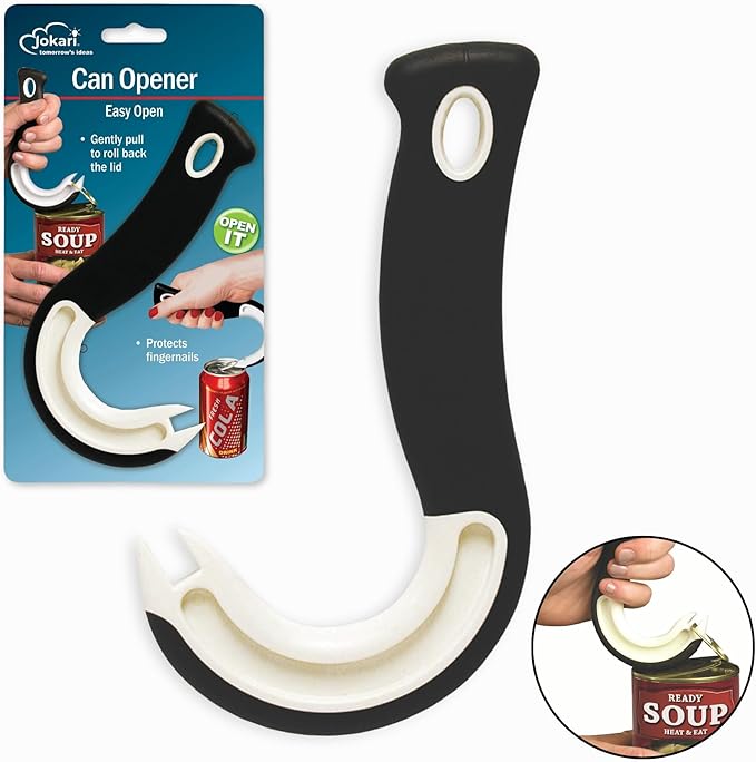 Ultimate Easy Open Ring Pull Can Opener 3 Pack by Jokari. Durable Non Slip