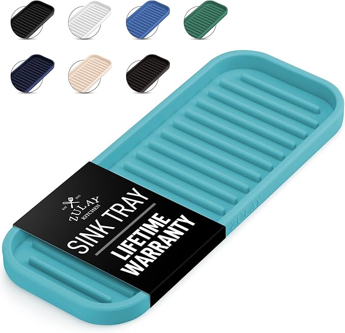 Zulay Kitchen Silicone Sponge Holder