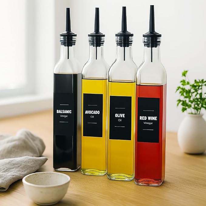 Olive Oil & Vinegar Dispenser Bottle Set