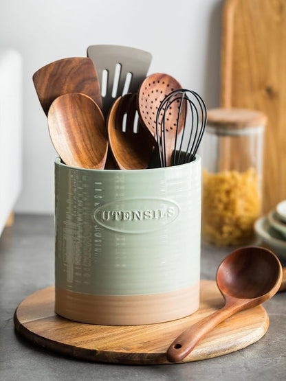 YHOSSEUN Kitchen Utensil Holder, Ceramic Utensil Holder