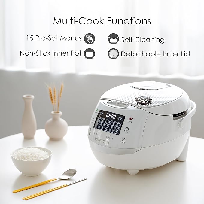 MAGiC COM multi-Functional Digital Rice Cooker 10 Cup Uncooked, 15-in-1