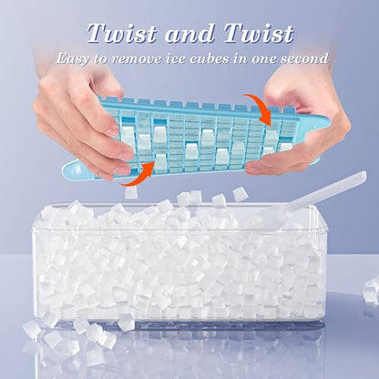 Mini Ice Cube Tray for Freezer: GGUW Nugget Ice Cube Tray