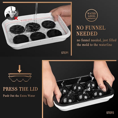 Round Ice Cube Mold with Lid