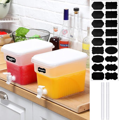 Mumufy 2 Pcs 1.32 Gallon Drink Dispensers