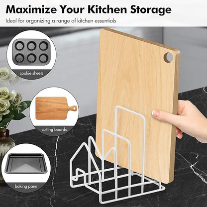 Poeland Kitchen Pot Lid Organizer, Pan Rack