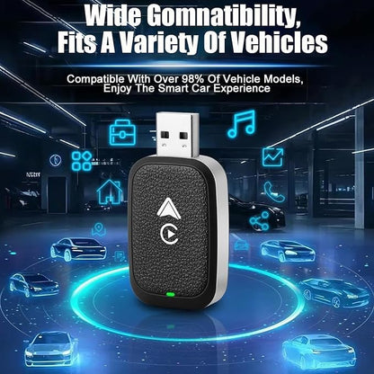 Wireless Carplay Adapter for Ford Maverick 2022 2023 2024 2025 2026, 2 in 1 Android Auto/Carplay Wireless Adapter Auto Reconnect Accessories,Red