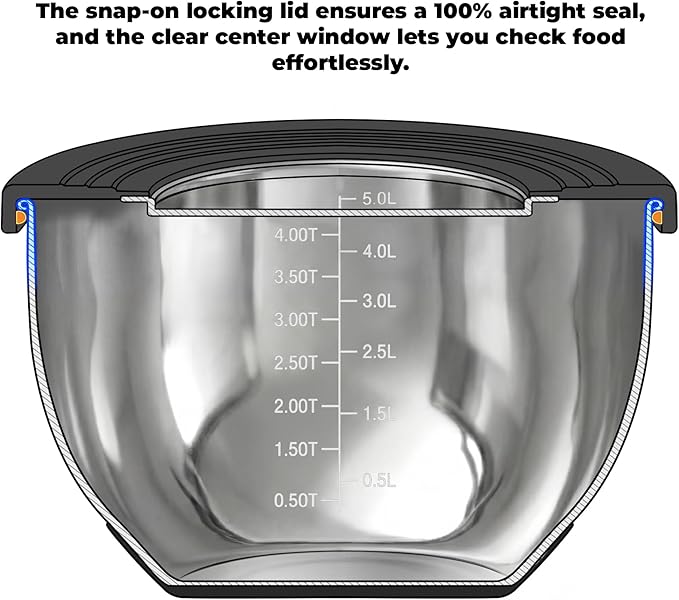 KITEISCAT Stainless Steel Mixing Bowls