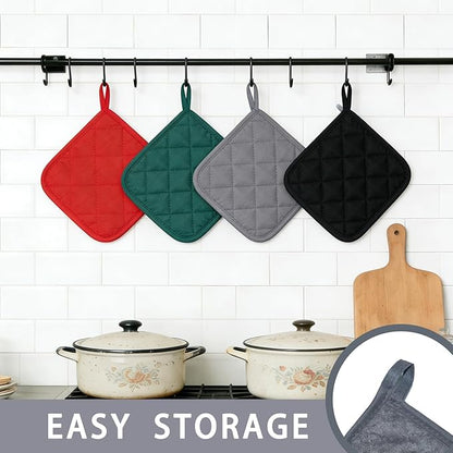 4 Pack Pot Holders for Kitchen Clearance Oven Potholders Sets for Kitchens Hot