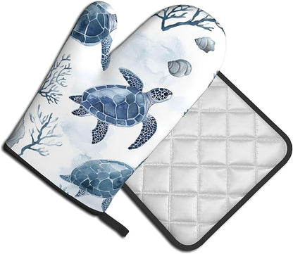 Nautical Oven Mitts for Women