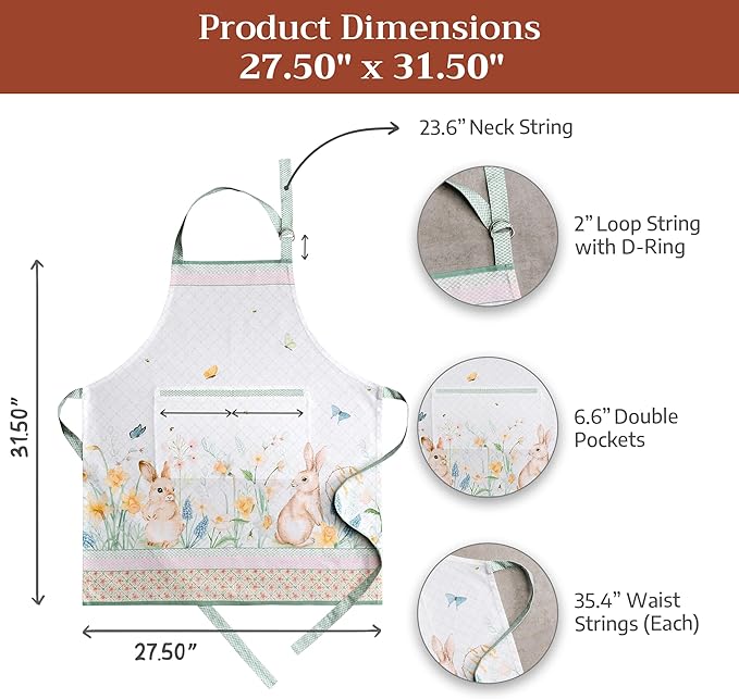 Maison d' Hermine 100% Cotton Apron