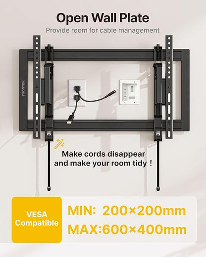monTEK Heavy Duty Tilting TV Wall Mount Barckt