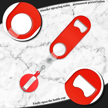 Honoson 8 Pieces Retractable Bottle Opener Bartender Flat Beer Opener