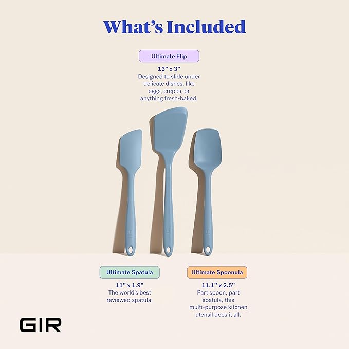 GIR: Get It Right 3-Piece Ultimate Silicone Kitchen Utensils Set