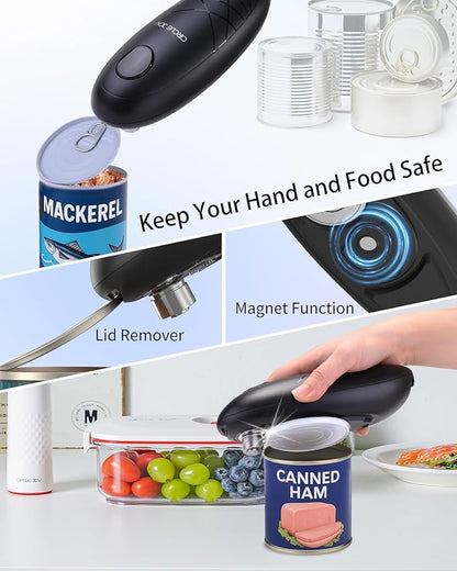 CIRCLE JOY Electric Can Opener, One-Touch Automatic Can Opening