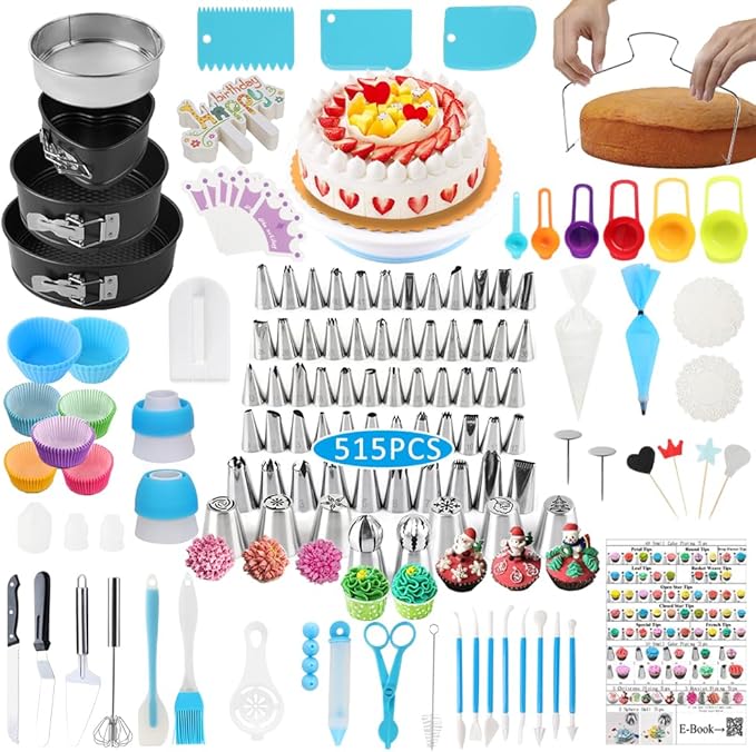 Cake Decorating Kit Cake Decorating Supplies, 66 Icing Piping Nozzles, Cake