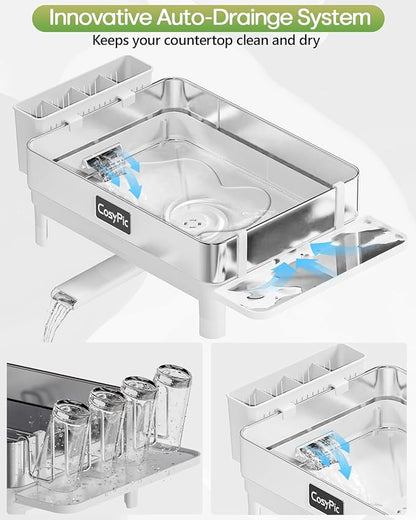 Dish Racks, Thicker Premium 304 Stainless Steel Dish Drying Rack