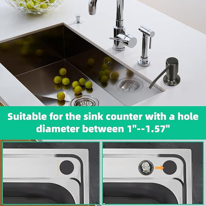 Soap Dispenser for Kitchen Sink, Built in Sink Soap Dispenser, Countertop Soap