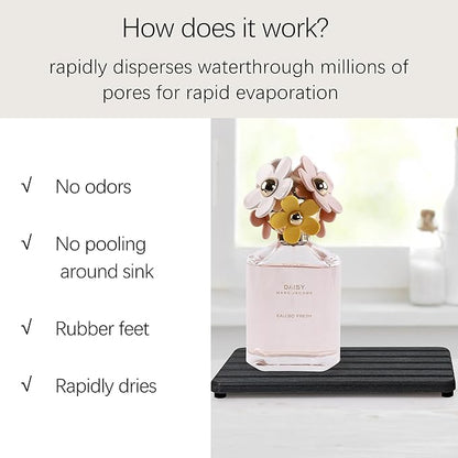 Set of 4 Bathroom Vanity Tray, Quick-Dry Diatomite Kitchen Tray