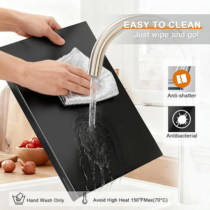 Black Cutting Boards for Kitchen, Acrylic Cutting Board
